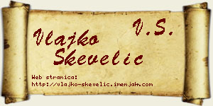Vlajko Skevelić vizit kartica